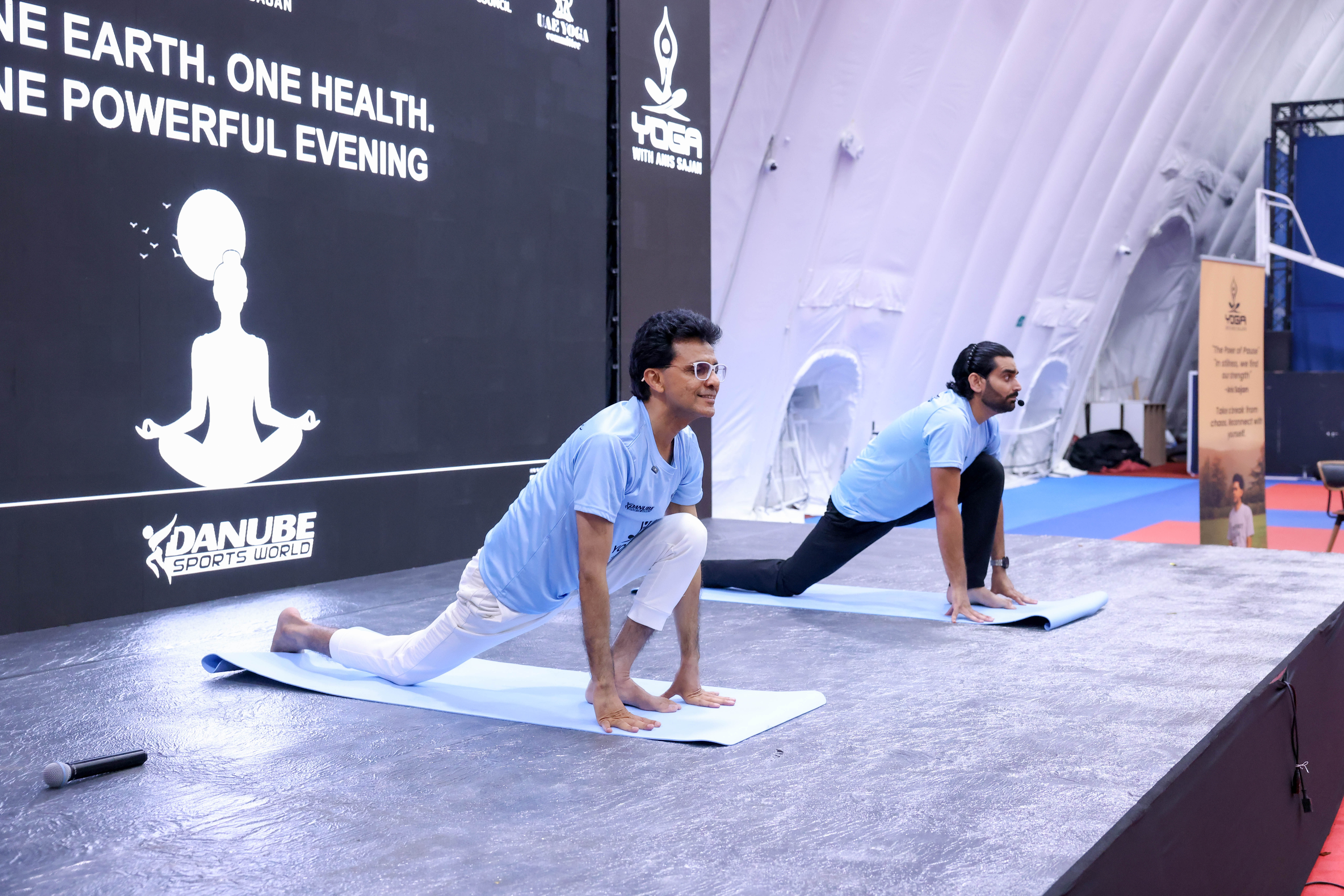 Anis Sajan Leads International Yoga Day Celebration in Collaboration with Dubai Sports Council and Ministry of Sports, Calls for Collective Healing and Wellness