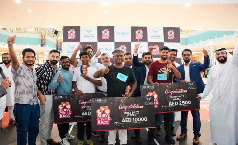 Slow and Steady Takes the Win at Mushrif Mall’s Epic Slow Cycle Race