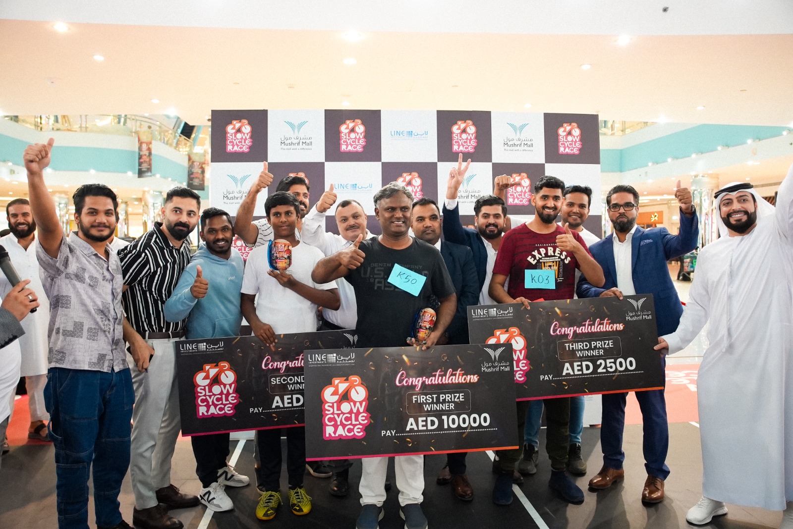 Slow and Steady Takes the Win at Mushrif Mall’s Epic Slow Cycle Race