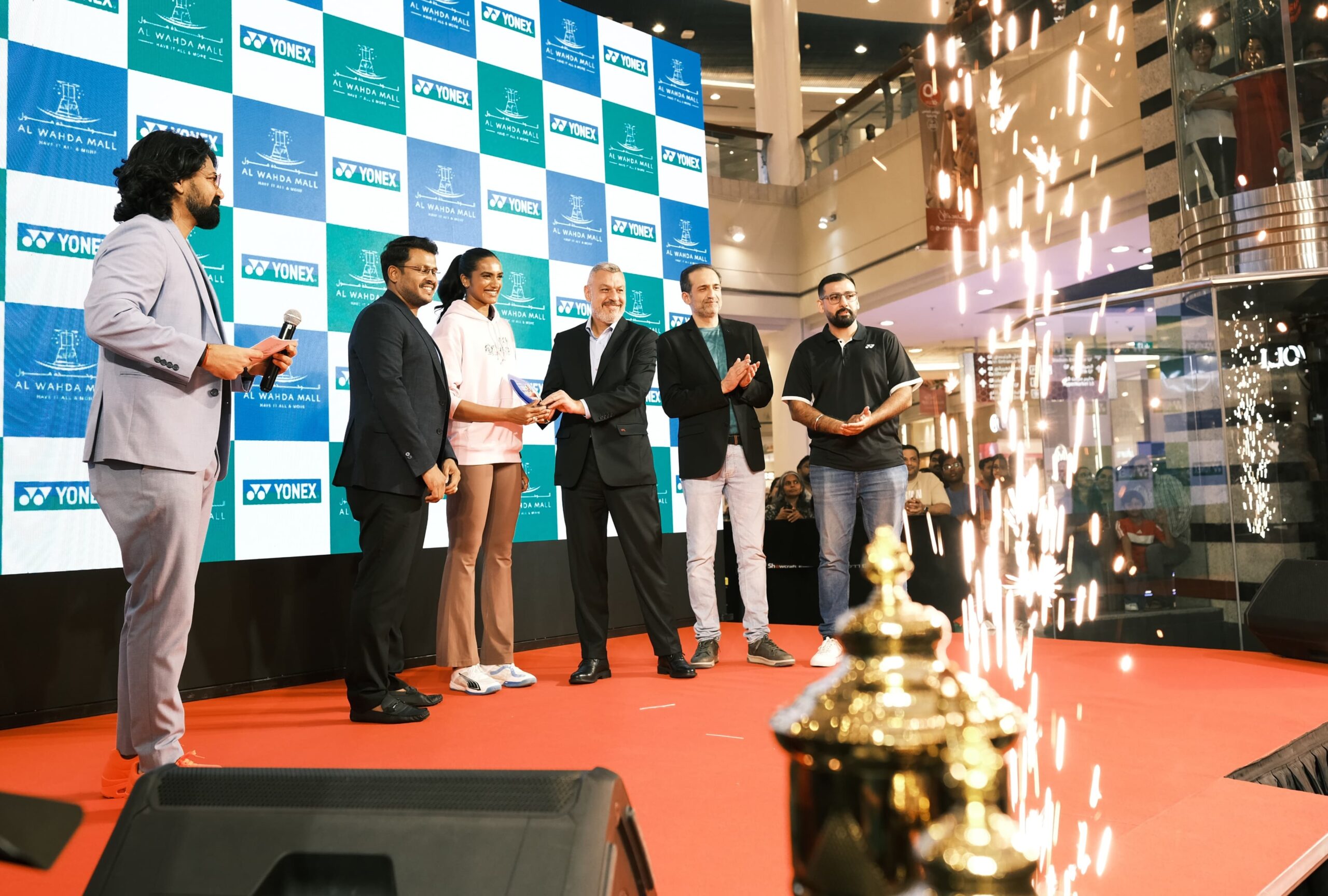 Badminton Legend PV Sindhu Inspires Fans at Al Wahda Mall