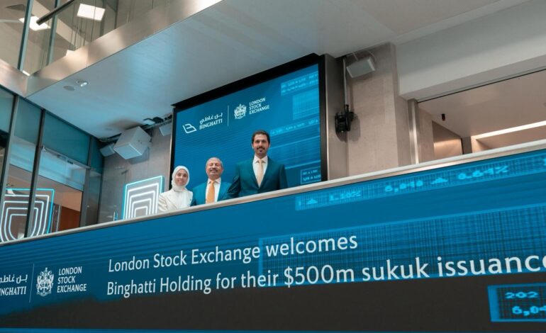 بن غاطي القابضة تدرج صكوكًا بقيمة 500 مليون دولار أمريكي في بورصة لندن