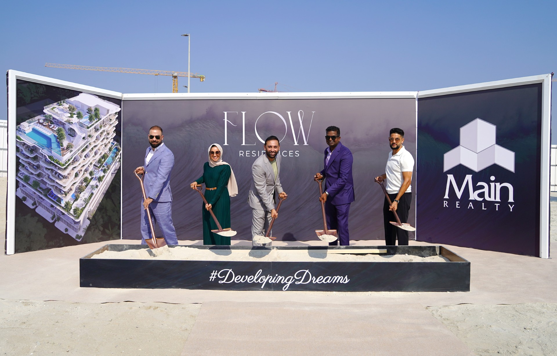Main Realty Infuses Miami Vibe into Dubai Bling, Breaks Ground on Boutique Flagship Flow Residences at Dubai Islands