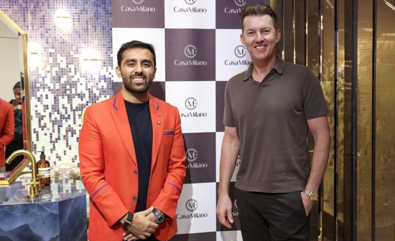 Brett Lee Gets “Bowled” by Casa Milano’s Design Spirit at Dubai Design Week 2025