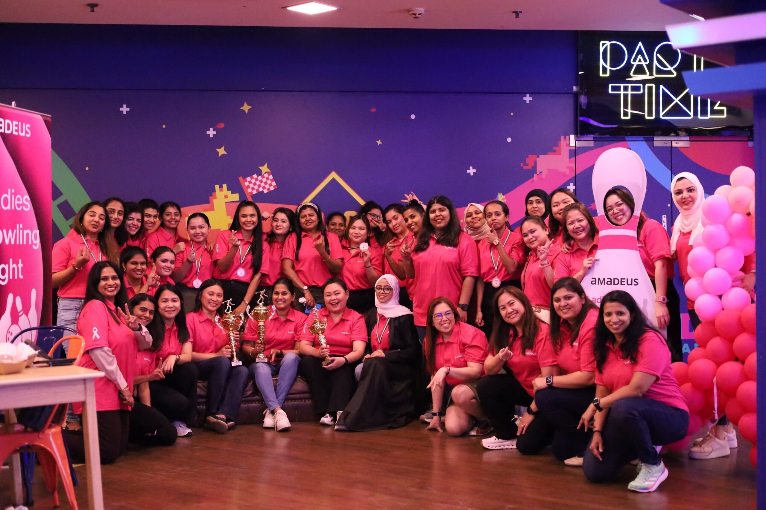 Amadeus Gulf Hosts Pink October Bowling Event Celebrating Women in the Travel Industry