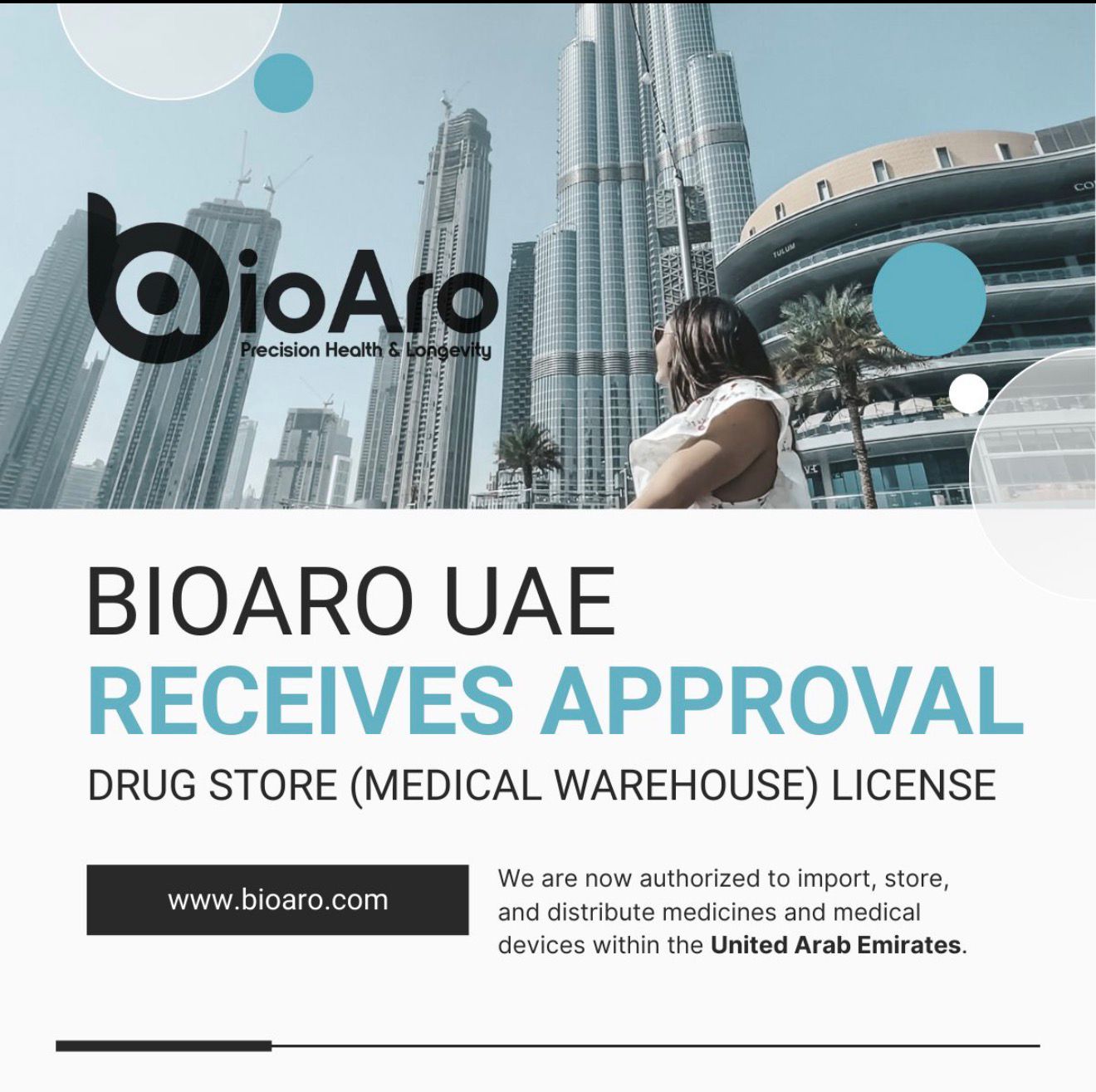 BioAro’s UAE Subsidiary Secures Drug Store (Medical Warehouse) License, Expanding Market Entry Opportunities for Global Health and MedTech Companies